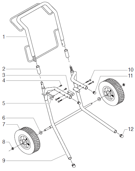 550xc High Rider Frame Assembly (P/N 702-125)